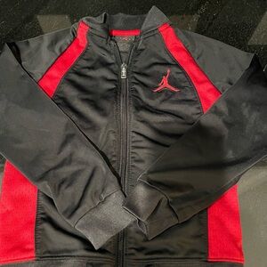 Jordan Black and Red Athletic Jacket Size 4T